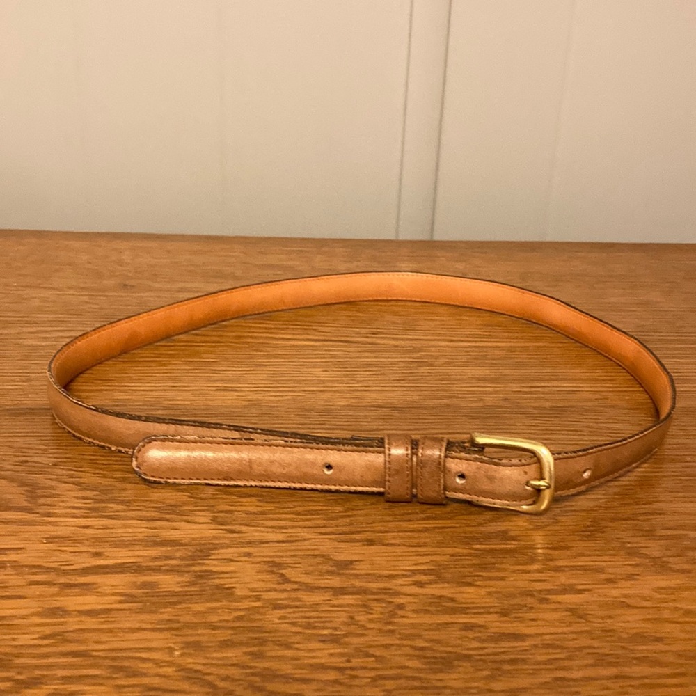 Brown Leather Coach Belt